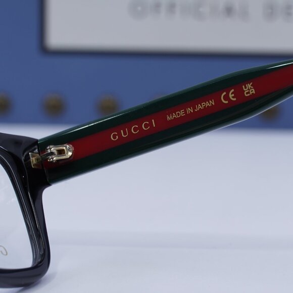Gucci GG1865O 001 Square Eyeglasses – Black 50mm - Picture 6 of 9